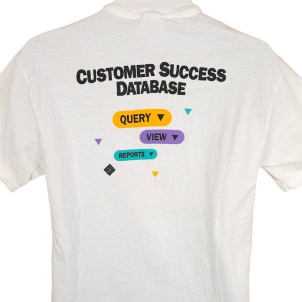 Vintage Sun Microsystems T Shirt Mens Size Medium White 90s Database Made In USA